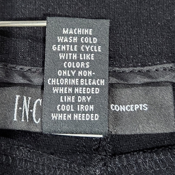 INC International Concepts Petite Black Skinny Leg Jeggings Size 10PS - Picture 9 of 9
